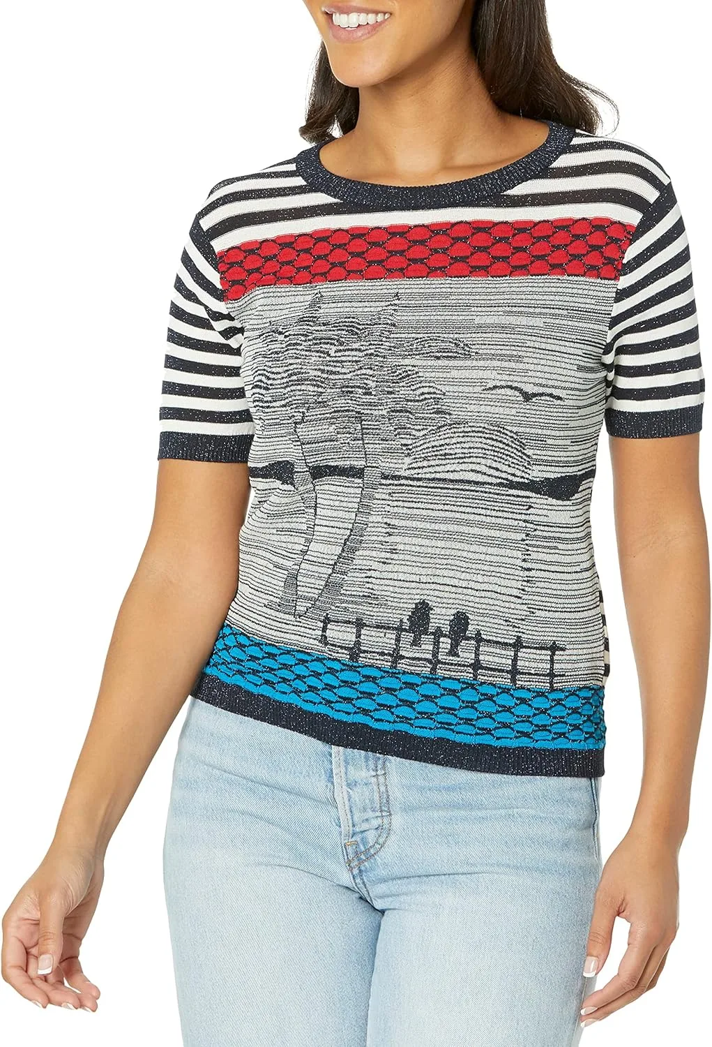 

Desigual Женская Футболка Короткий Рукав