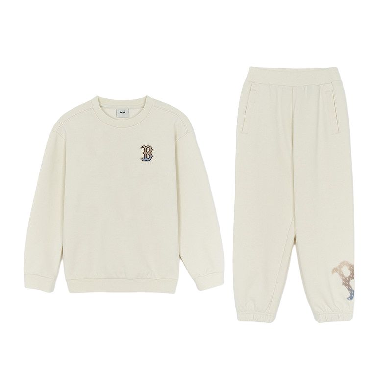 

Детский спортивный комплект Casual Sportswear 2 Piece Set MLB KIDS, кремовый