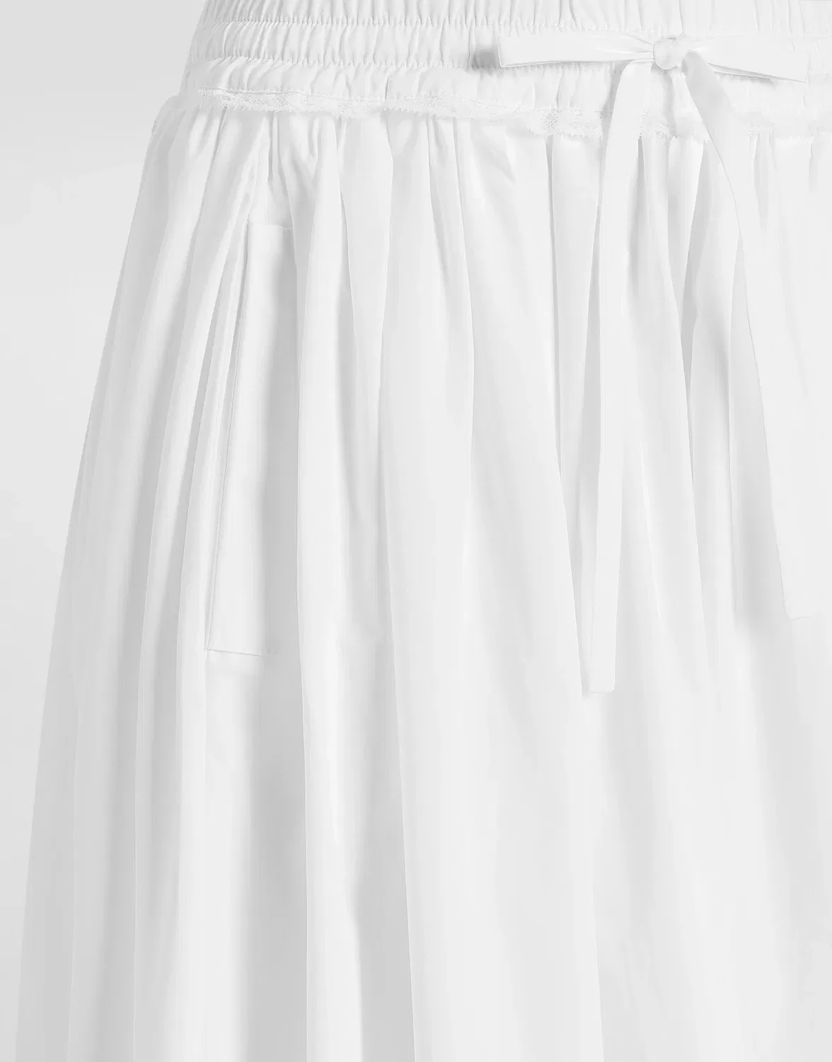 Юбка из поплина DOLCE & GABBANA, белый — фото 3