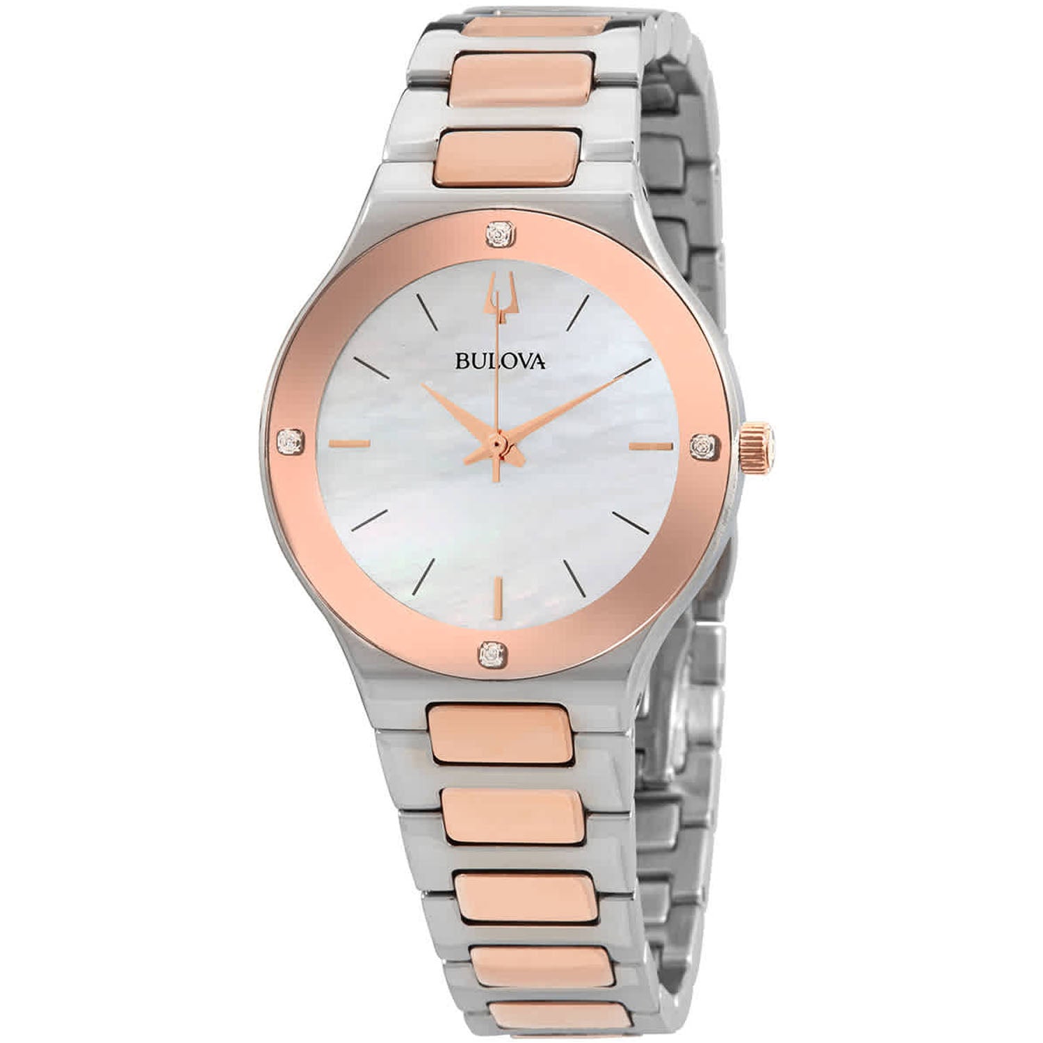 

Женские часы Bulova Millennia с двухцветными бриллиантами Bulova, Multicolor