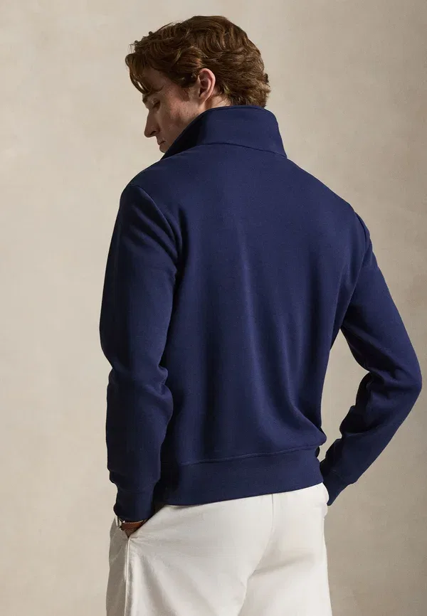 Свитшот с четверть-застежкой Double Knit Quarter Zip, Polo Ralph Lauren, цвет ньюпорт-нави — фото 3