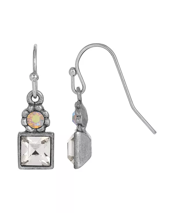 

Серьги из хрустальной проволоки 2028, silver-tone