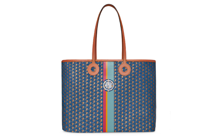

Moynat Сумка-шоппер, сумка-тоут, сумка через плечо, большого размера, мужская, синяя