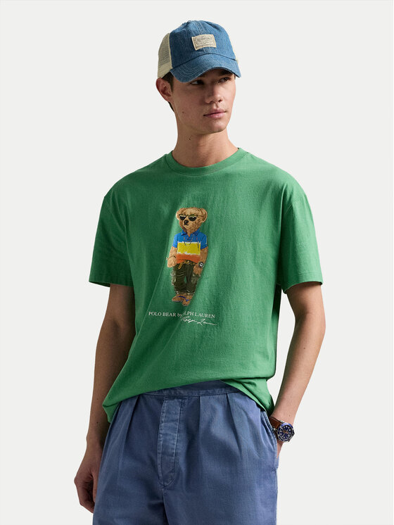 

Футболка облегающего кроя на заказ 710973138001 Polo Ralph Lauren, зеленый
