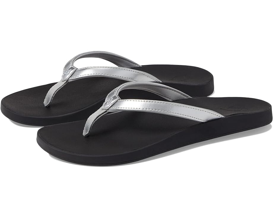 

Сандалии OluKai Puawe, цвет Silver/Black