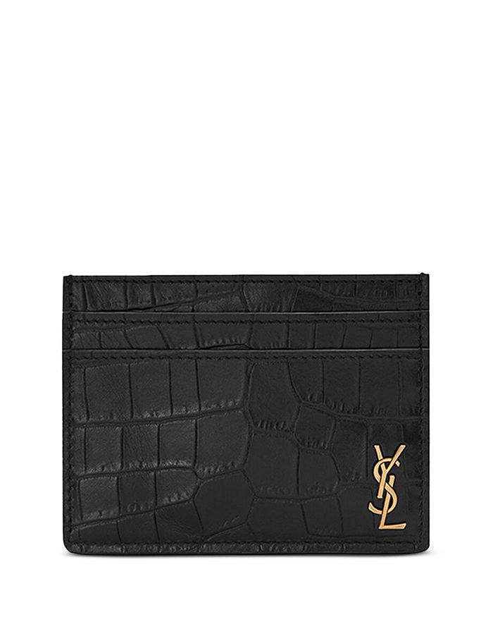 

Мини-кошелёк для карт Cassandre SAINT LAURENT, черный