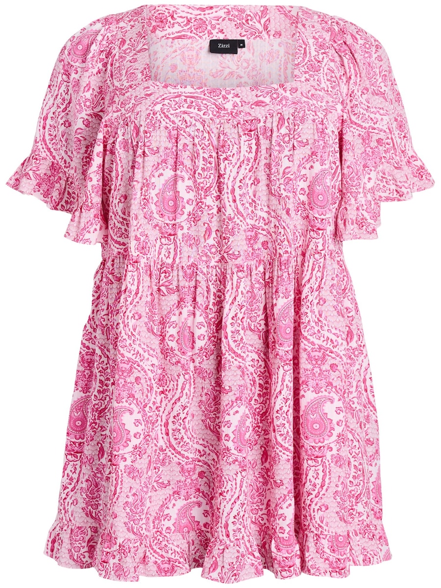 

Туника Zizzi Vrita, пастельно-розовый/светло-розовый