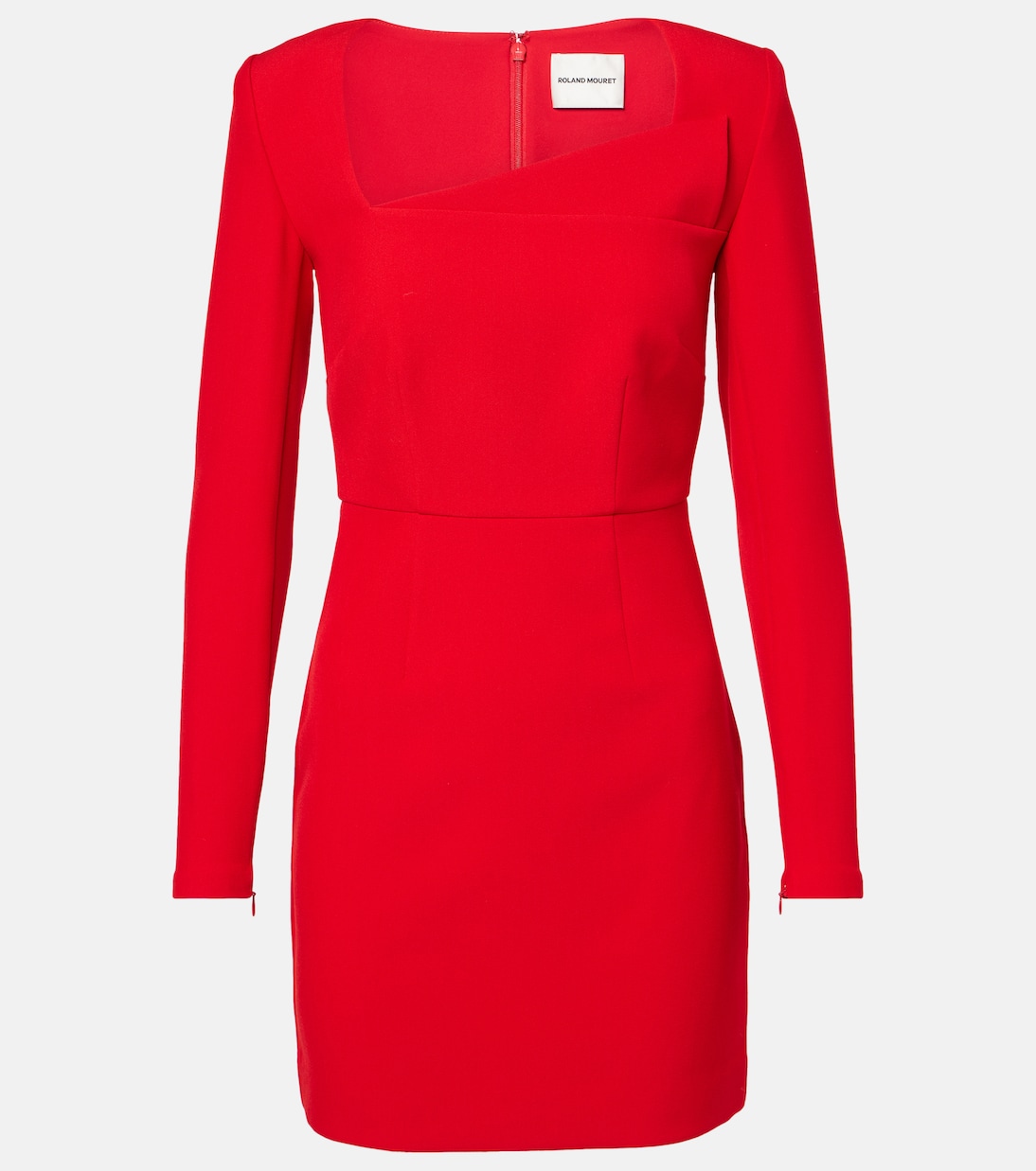 

Асимметричное мини-платье из крепа Roland Mouret, красный