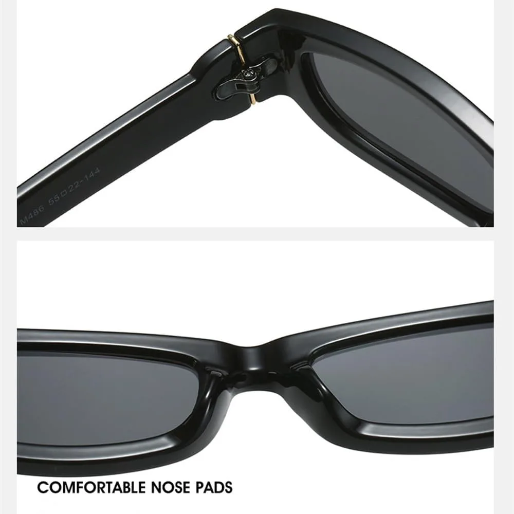 

Солнцезащитные очки в стиле панк с маленькой оправой для женщин и мужчин. Модные винтажные солнцезащитные очки с защитой от УФ-излучения UV400 MTZJH, Yellow Black