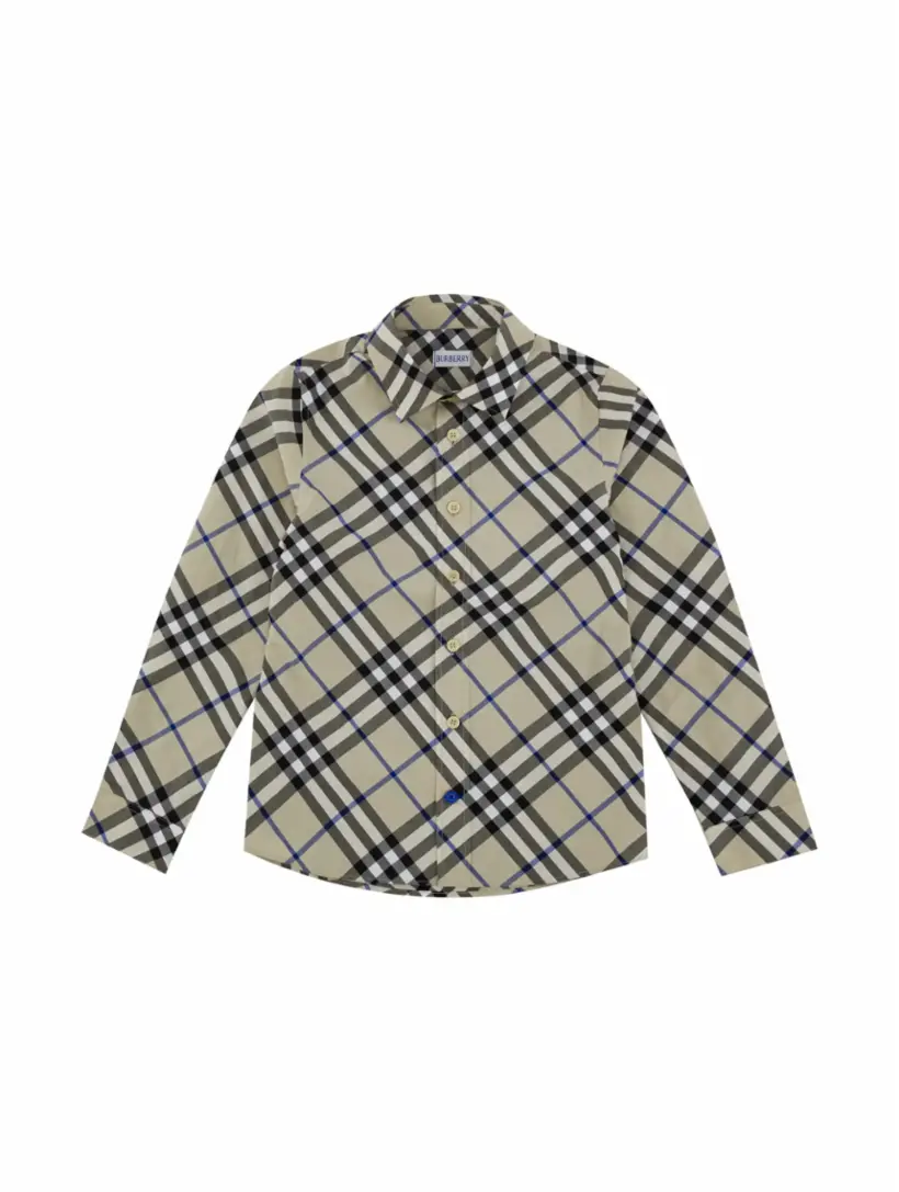 

Хлопковая рубашка Vintage Check Burberry, мультиколор