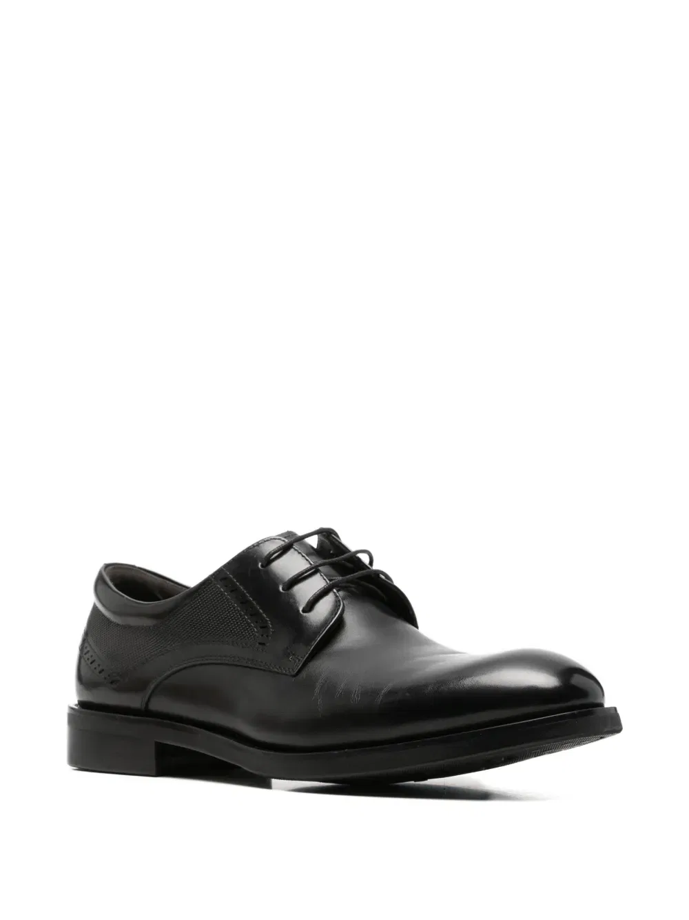 Перфорированные туфли на шнуровке Alberto Gozzi, черный — фото 2