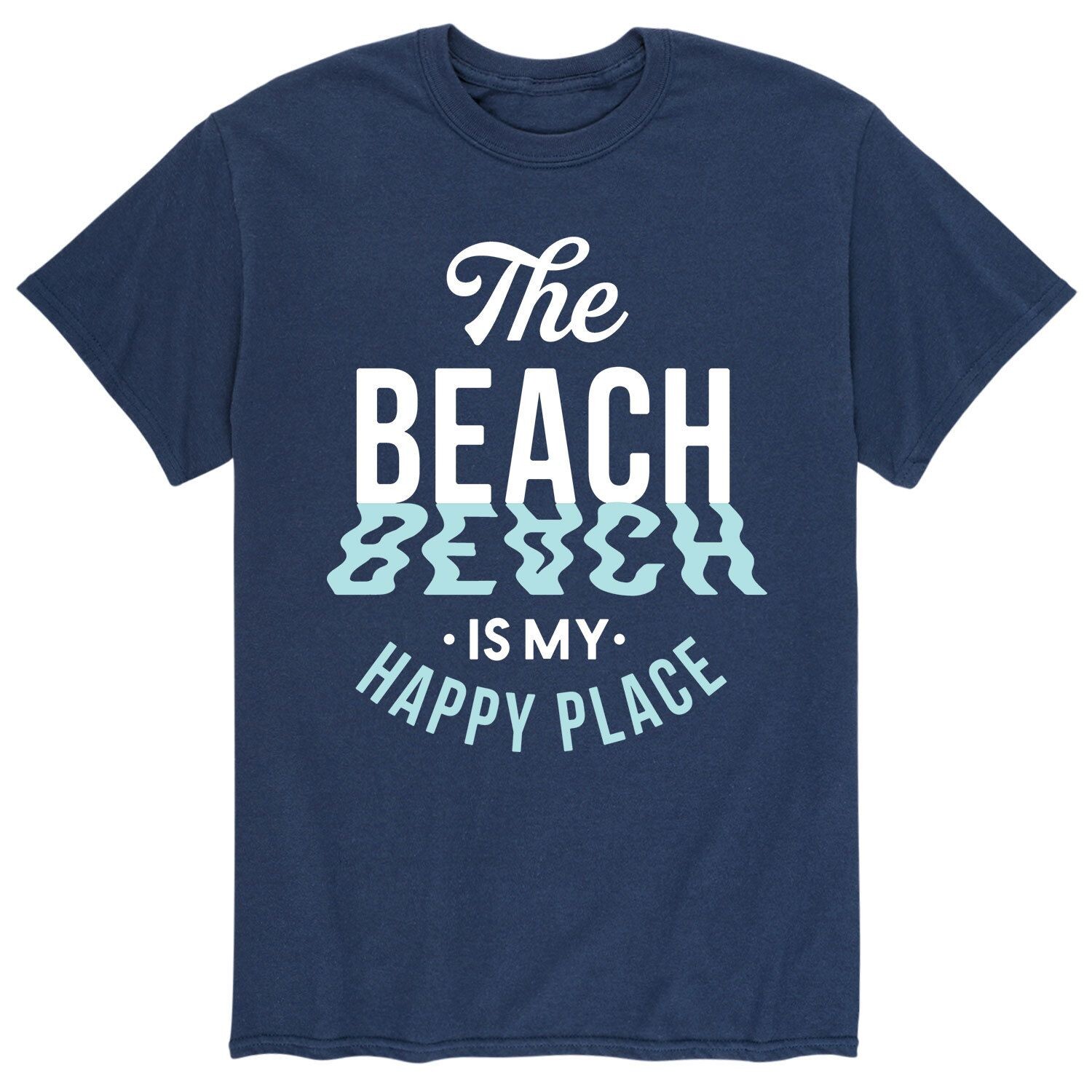 

Мужская пляжная футболка Happy Place Licensed Character