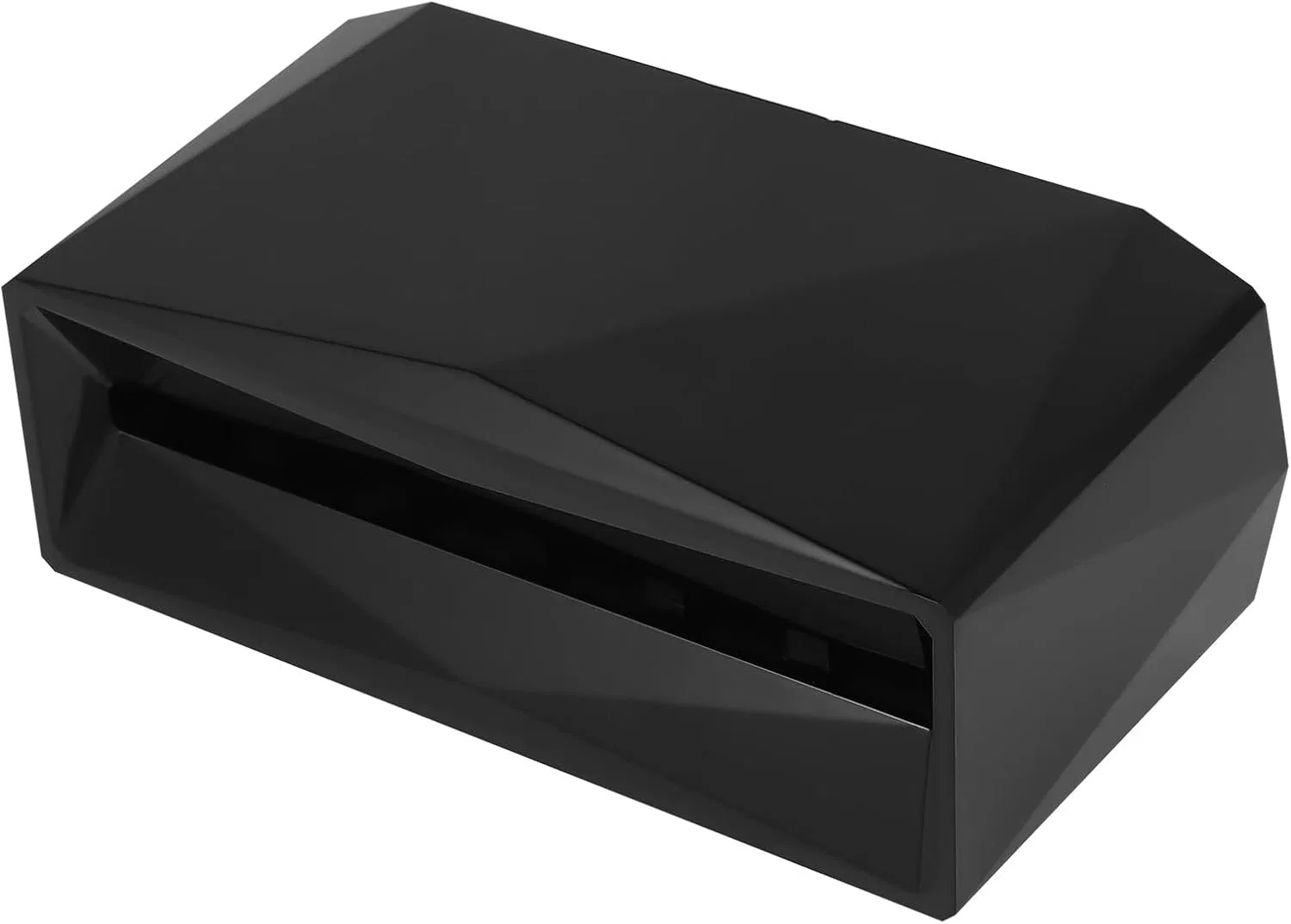 Стойка для пинцетов, компактная, 6 отверстий, пластик, черный, 15x6.2x7.5 см
