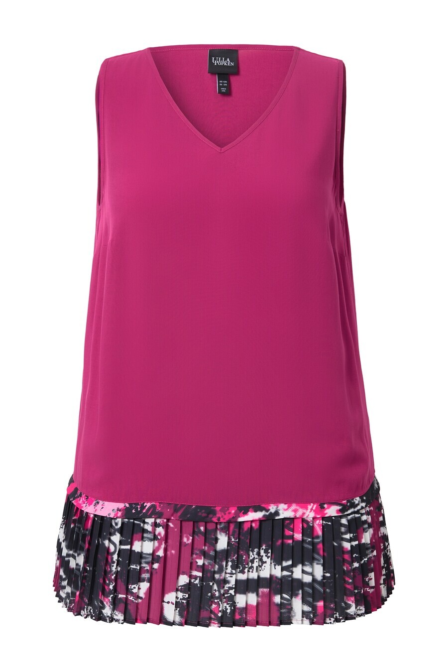 

Топ без рукавов Ulla Popken Top, цвет dark pink