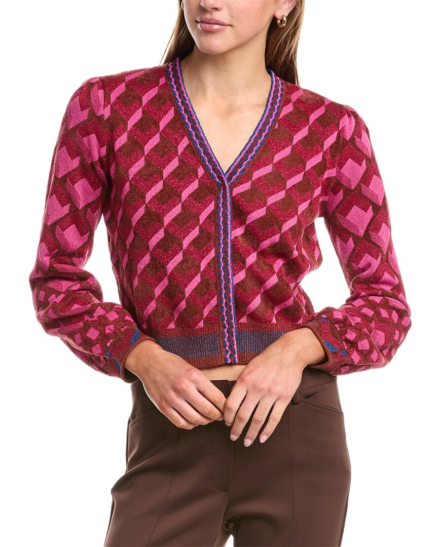 

Диана фон Фюрстенберг Кардиган Macaria Diane von Furstenberg, розовый