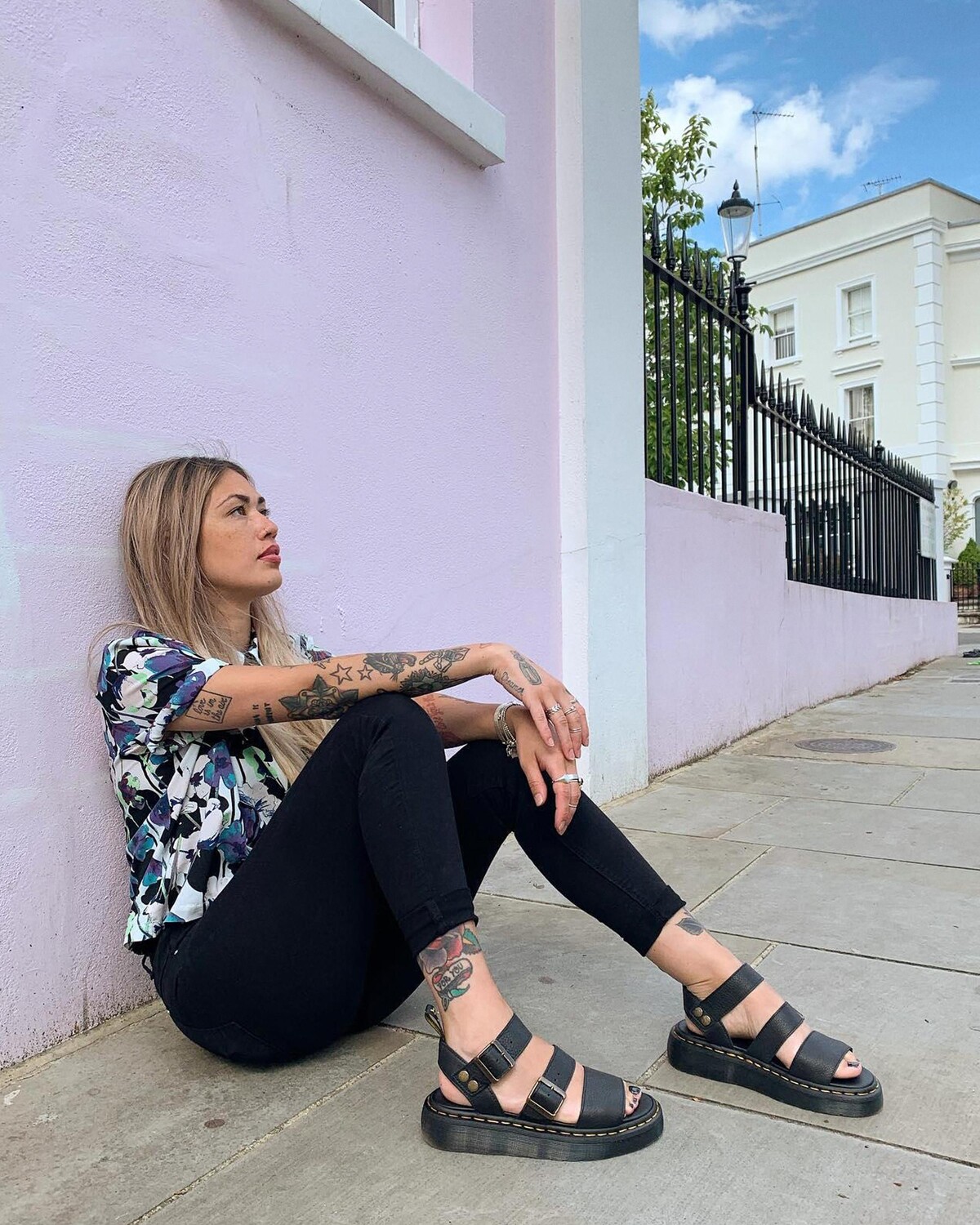 

Кожаные сандалии на платформе Gryphon Pisa Dr. Martens