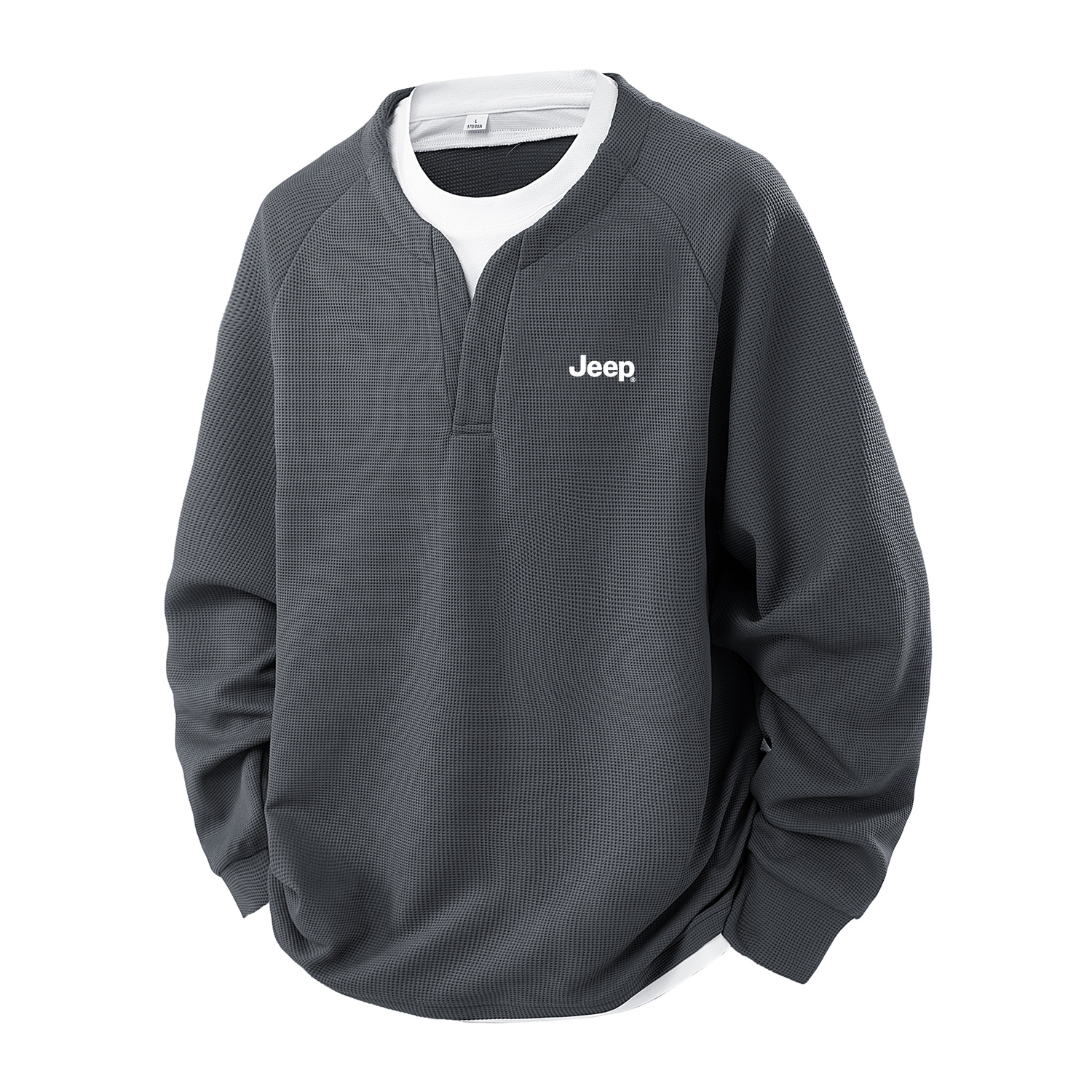 

Свитшот Unisex Crew Neck Moderate Heavyweight Jeep, серый