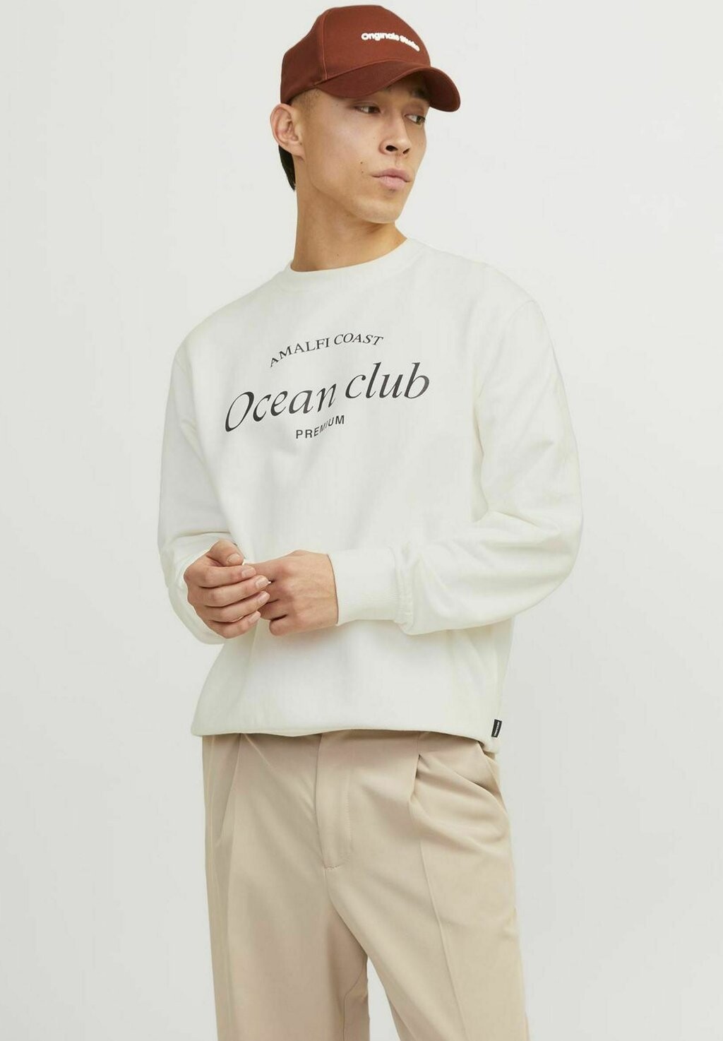 

Толстовка MIT RUNDHALS GEDRUCKT Jack & Jones, цвет weiss