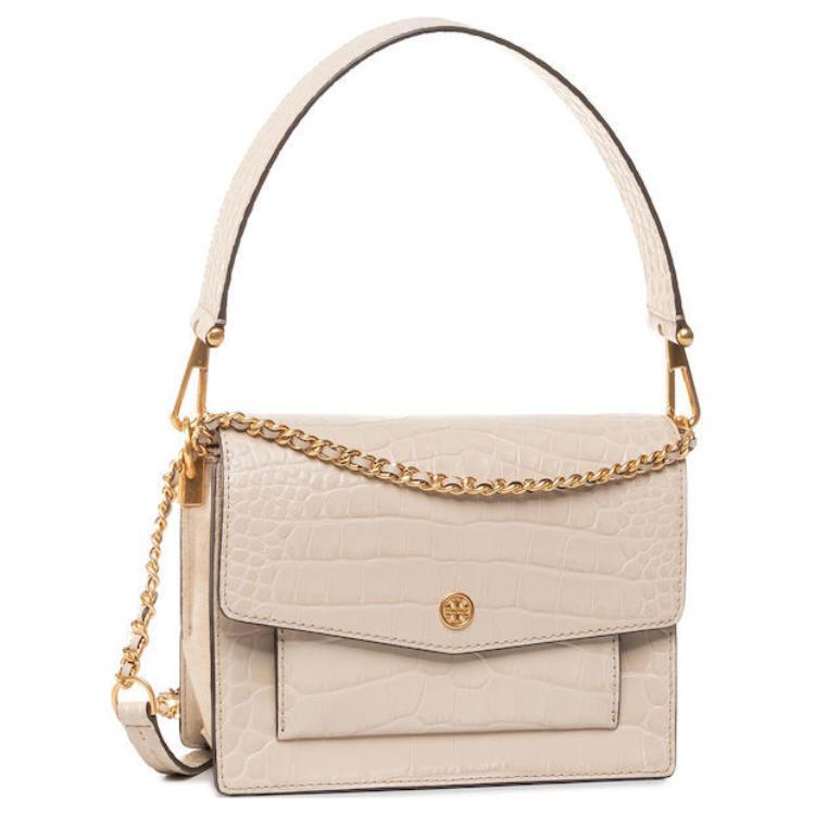 

Robinson Кожаная Конверт Сумка Через Плечо Повседневная Женская Мел Белый TORY BURCH