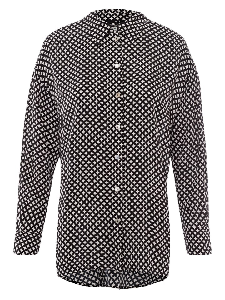 

Блуза Zero Hemdbluse mit Knopfleiste, цвет BlackCream