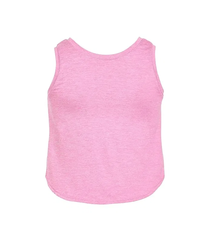 Детский комплект с топом и шортами Melange Flounce Tank Shorts Set Adidas Kids, Black Adi — фото 2