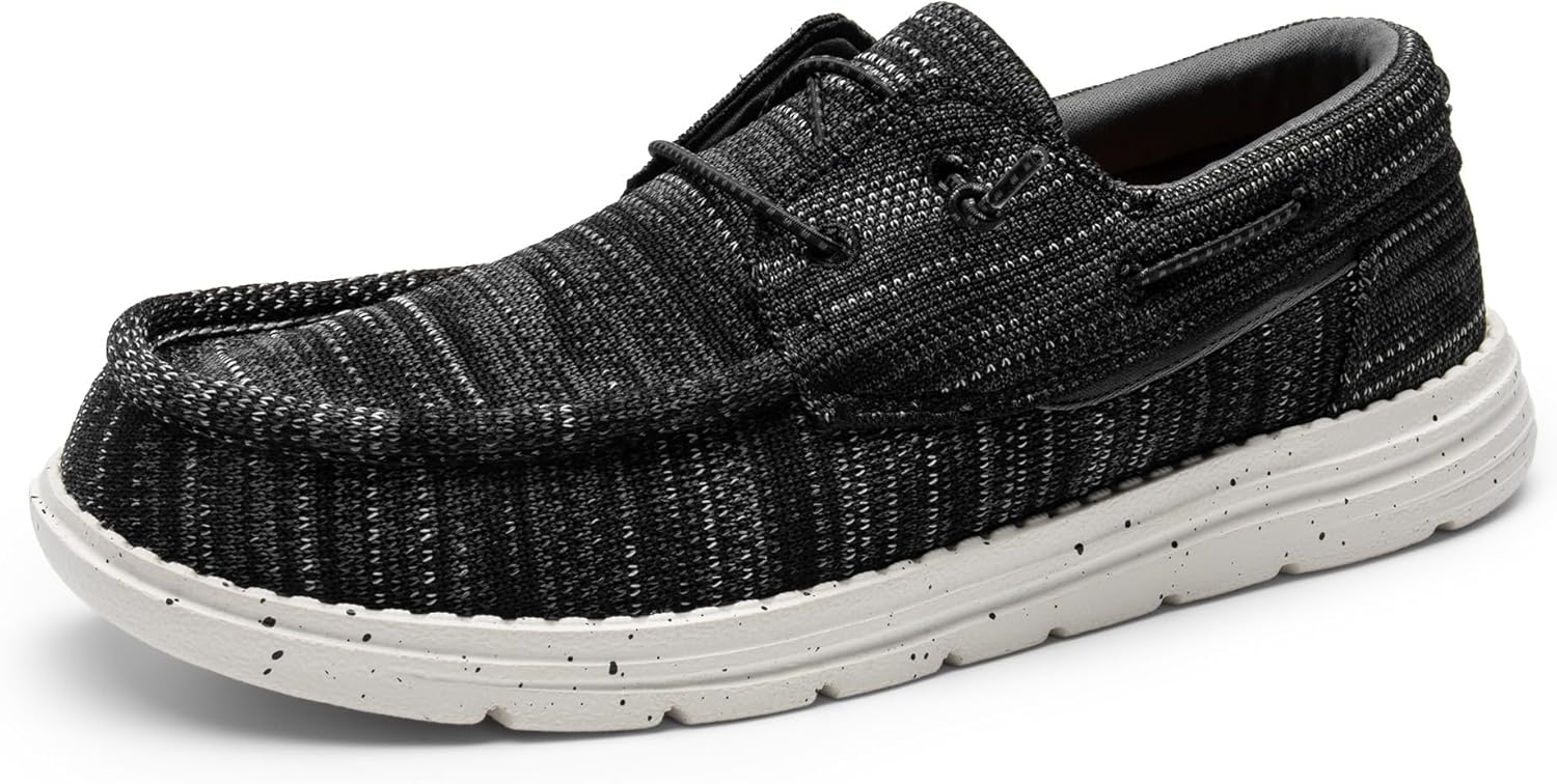 

Мужские лоферы-слипоны Bruno Marc, повседневные мокасины, черный/серый