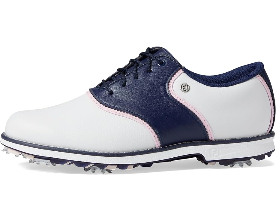 Кроссовки FootJoy Premiere Series - Bel Air Golf Shoes, цвет White/Navy/Pink — фото 4