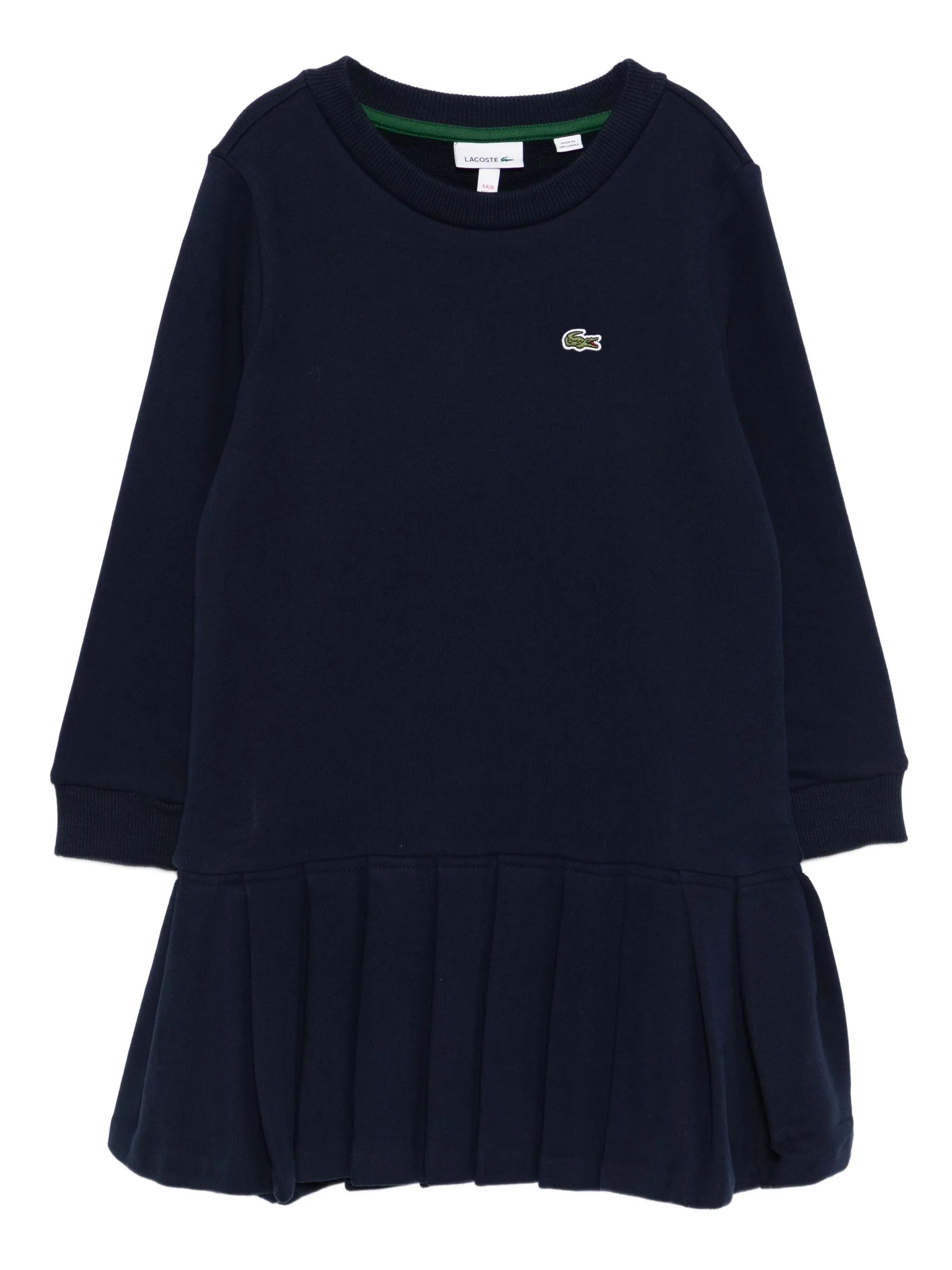 

Платье с вышитым логотипом Lacoste, синий