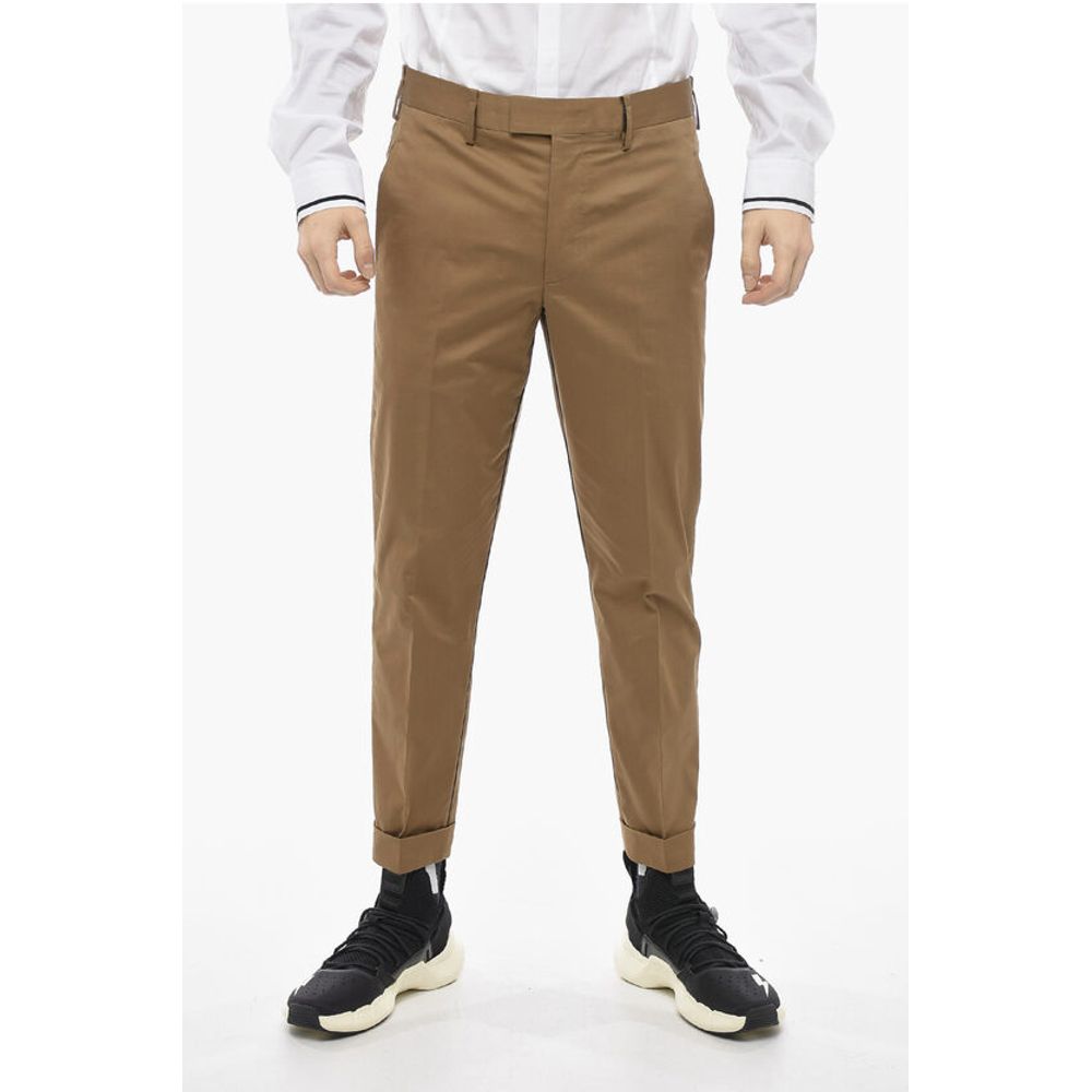 

Брюки NATE Skinny Fit с манжетами по низу Neil Barrett, Brown