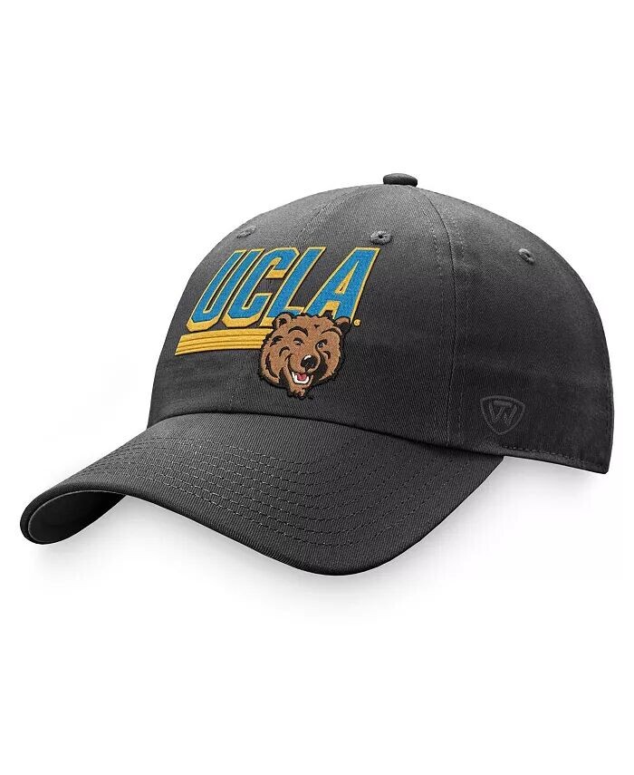 

Мужская темно-серая регулируемая кепка UCLA Bruins Slice Top of the World