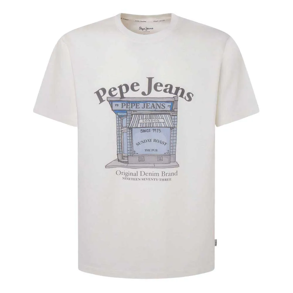 

Футболка с коротким рукавом Pepe Jeans Aggo, белый