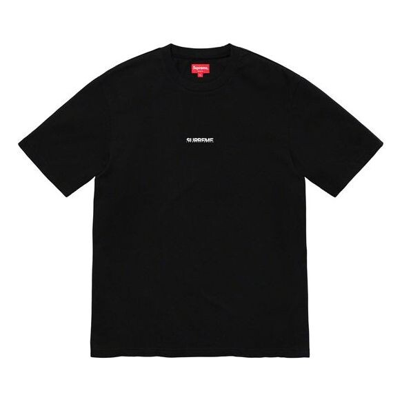 

Футболка fw19 week 6 internationale ss top logo tee Supreme, черный