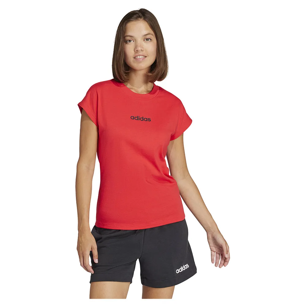 

Футболка adidas Essentials Linear Cotton, красный