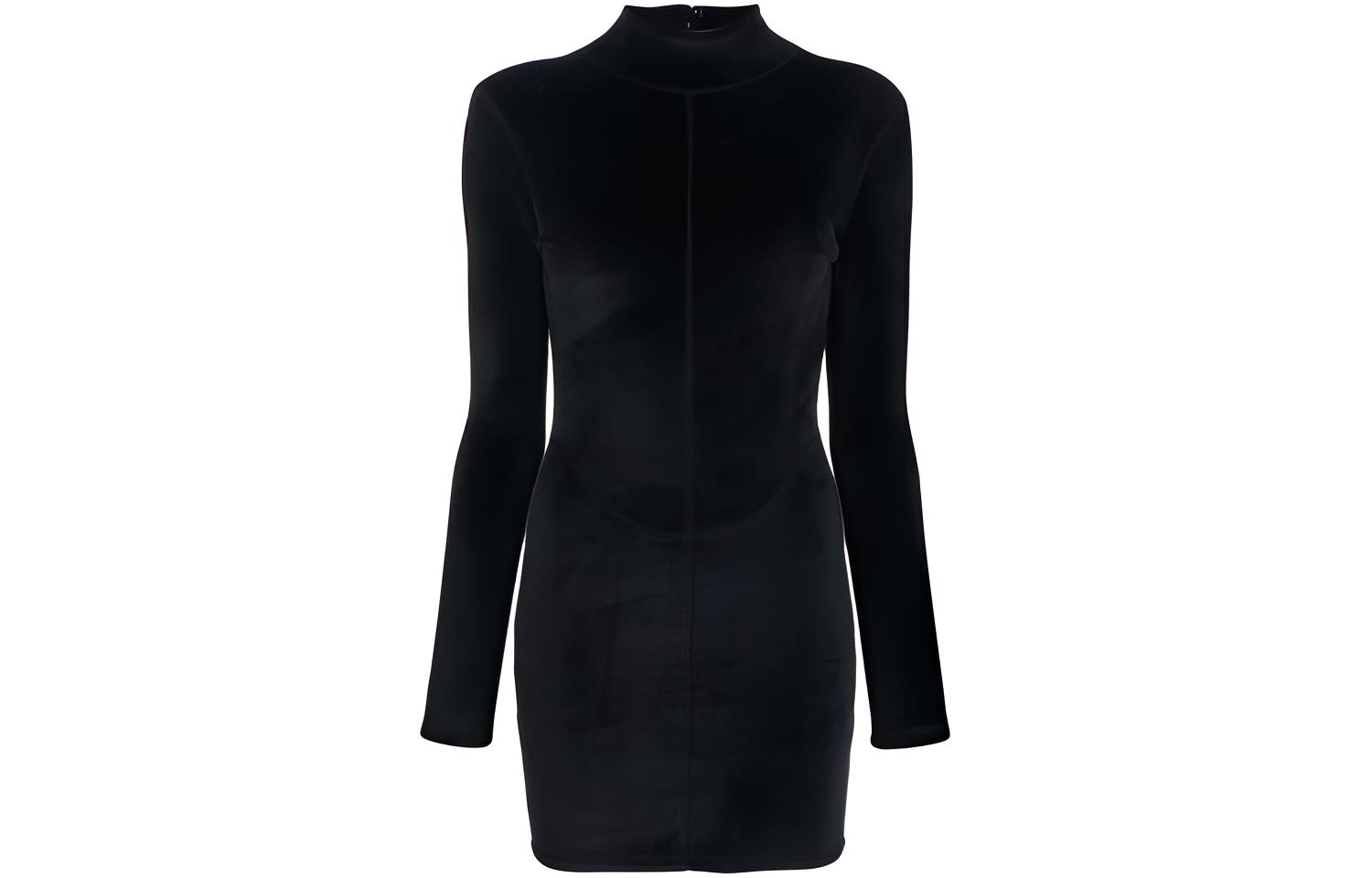 

Женское черное платье с длинными рукавами Alexander Wang