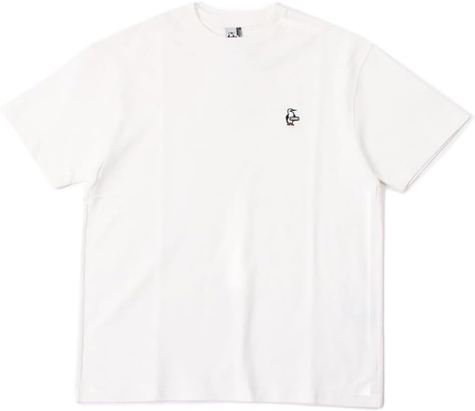 

Мужская футболка оверсайз из пике с принтом грудь Chums, белый