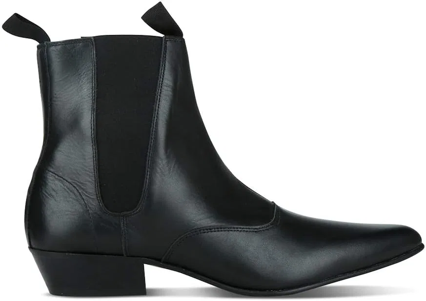 Мужские ботинки Undercover George Double Gusset в стиле 60-х годов, модные, в стиле "Битл", Black — фото 2