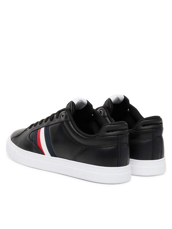 Кроссовки Icon Court Stripes FM0FM05628 Tommy Hilfiger, чёрный — фото 3