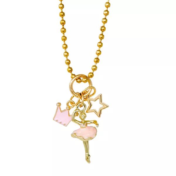 

Золотое колье «Балерина» для девочек Zomi Gems, gold