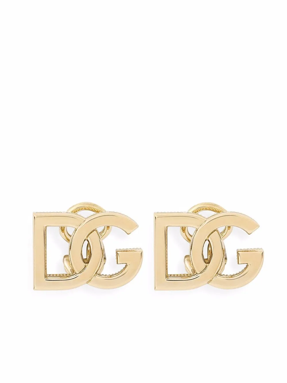 

Серьги-клипсы из желтого золота с логотипом DOLCE & GABBANA, золотой