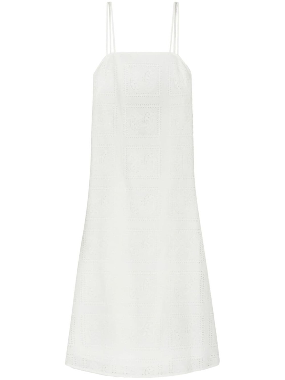 

Tory Burch платье мини с люверсами, белый