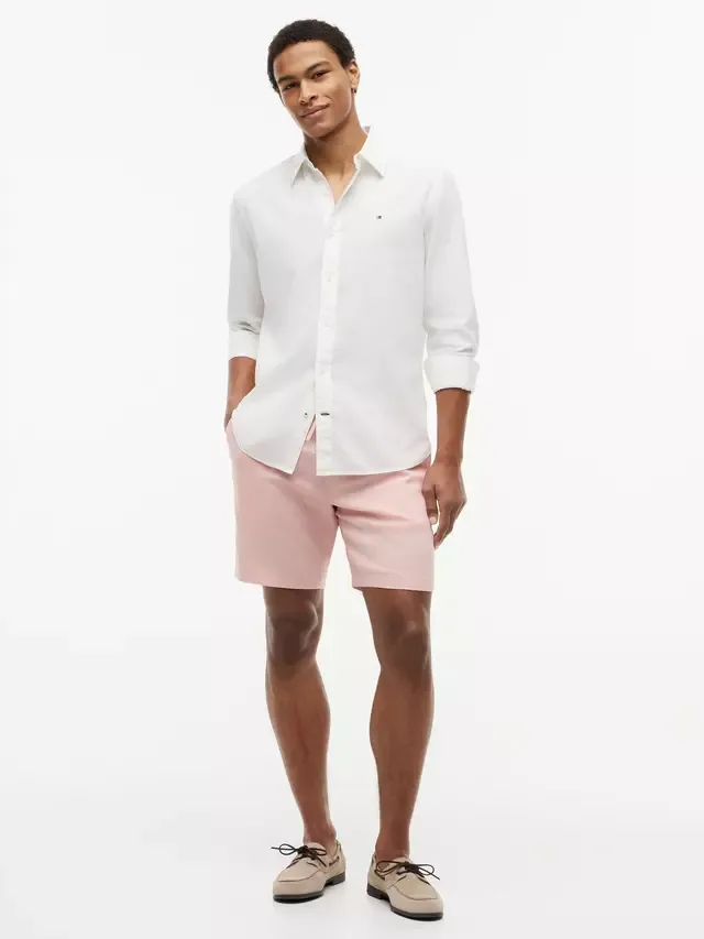 Шорты из льняной смеси Doven Tommy Hilfiger, Light Pink — фото 2