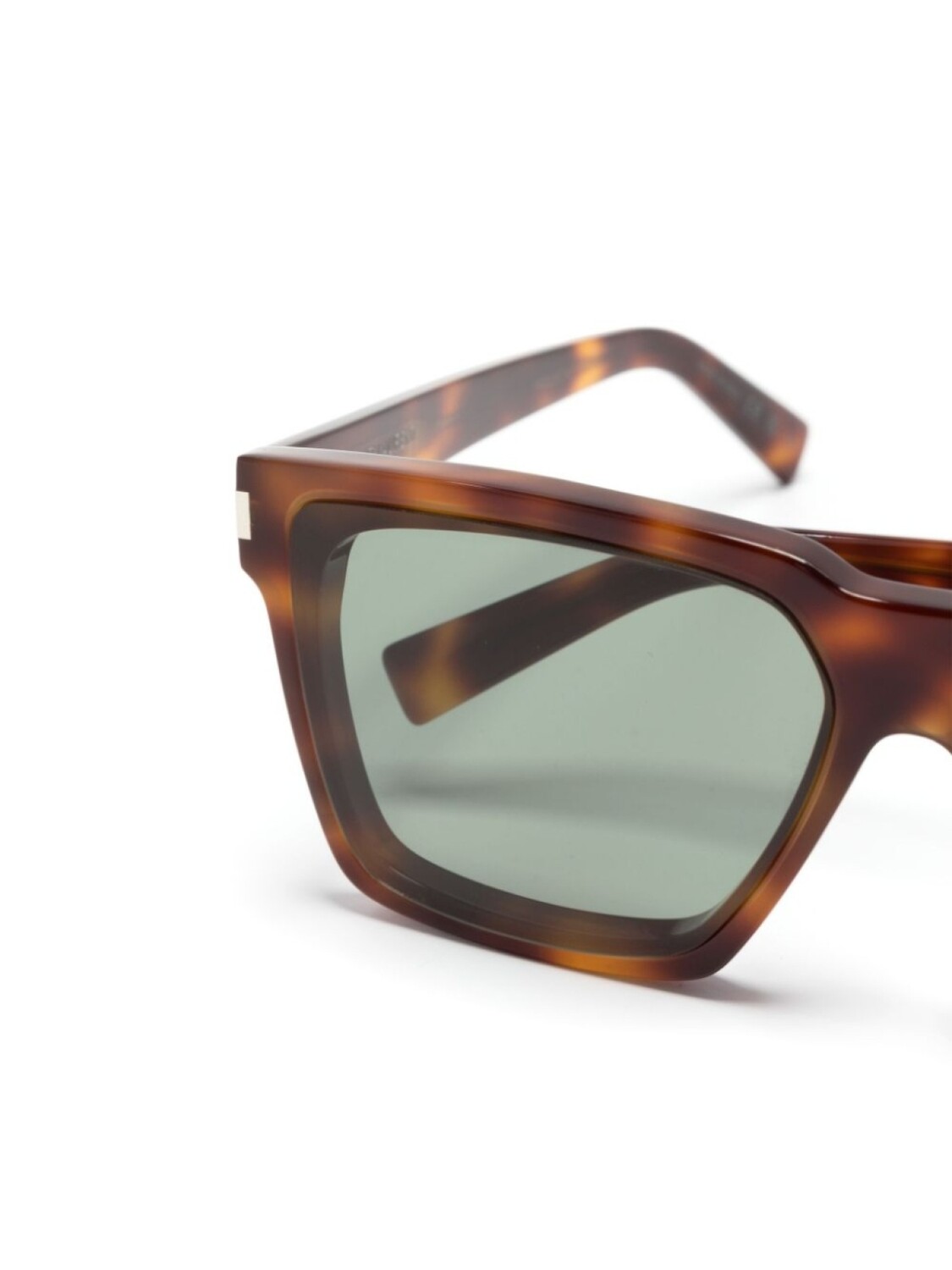 Солнцезащитные очки Wellington в оправе черепаховой расцветки Saint Laurent Eyewear, коричневый — фото 3