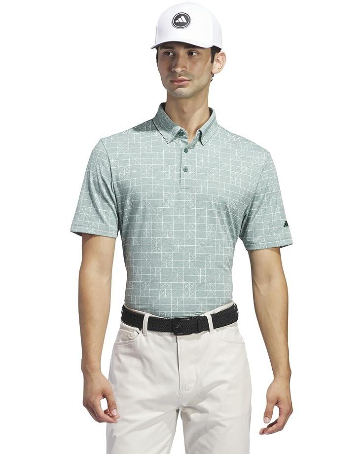 

Поло adidas Golf Go-To Printed Short Sleeve, цвет Collegiate Green