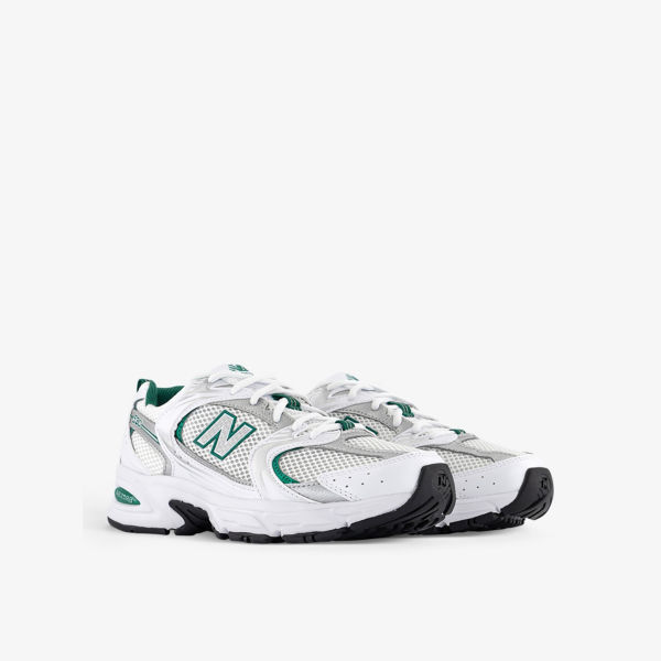 Кроссовки New Balance Mr530 с логотипом, белый / зеленый — фото 3
