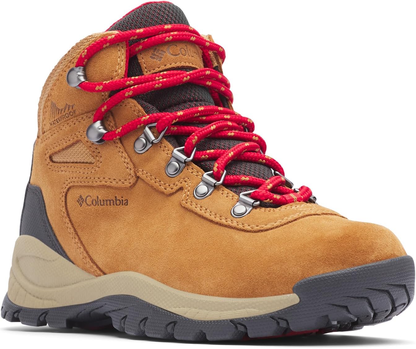 

Походная обувь Columbia Women's Newton Ridge Plus Waterproof Amped, Elk/Mountain Red 1