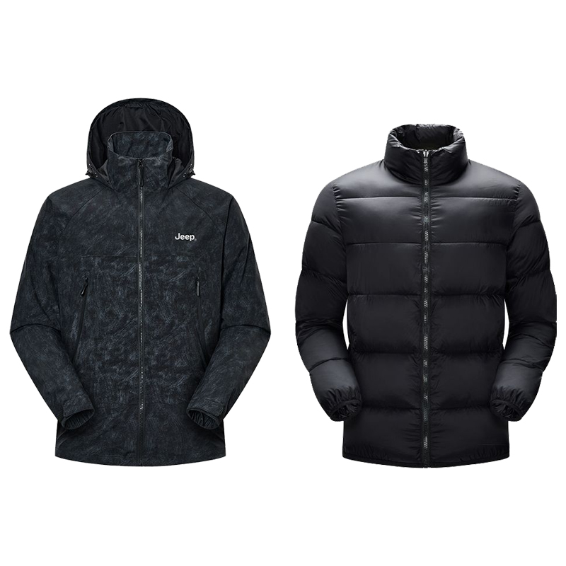 

Jeep Унисекс пуховик, Black True-Induction Two-Piece Set