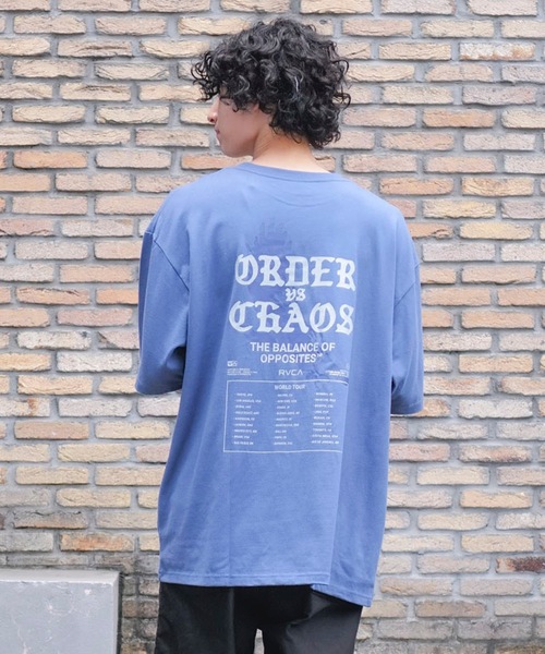 

Мужская футболка с коротким рукавом, принт на спине RVCA