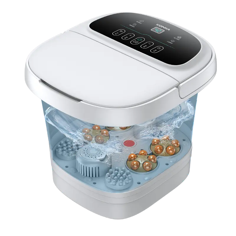 

Ванночки для ног KONKA, Upgraded [Folding Style+красный светло-Sterilization+Water and Electricity Separation+Automatic Massage+Remote Control]