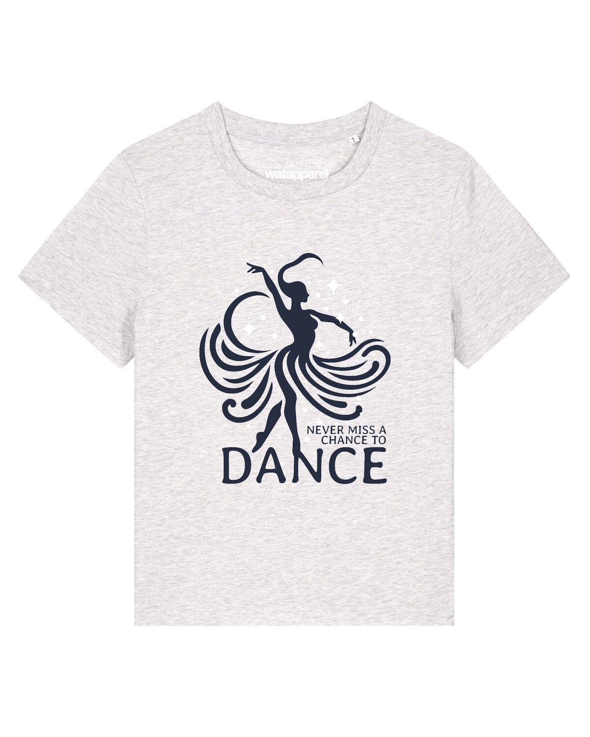 

Watapparel Футболка 'Chance to dance' в сером цвете