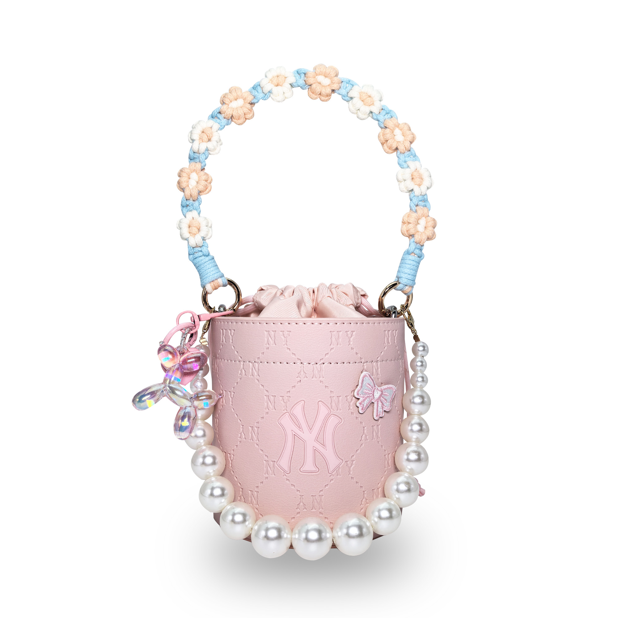 

MLB Женская сумка из полиуретана обычного размера разноцветная, Rose Pink